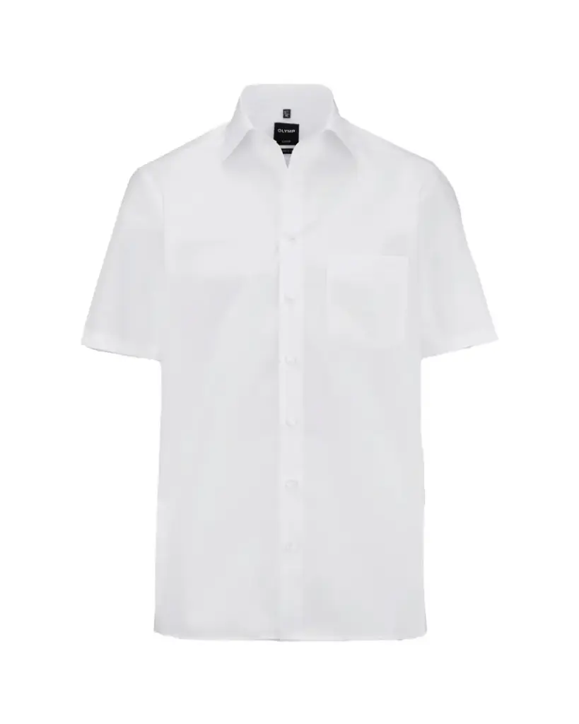 XQT Herren Hemd 0300 Luxor Modern Fit Uni New Kent Extra kurzer Arm