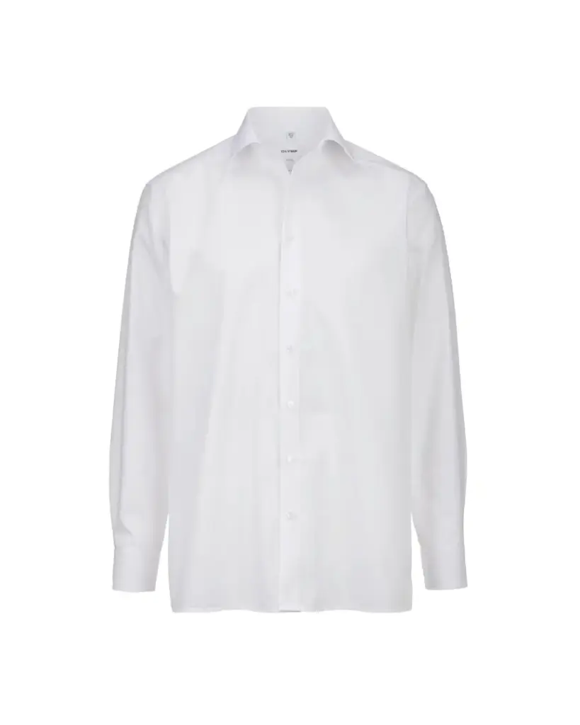 DMI Herren Hemd 0261 Luxor Comfort Fit Uni New Kent ohne Brusttasche Langarm