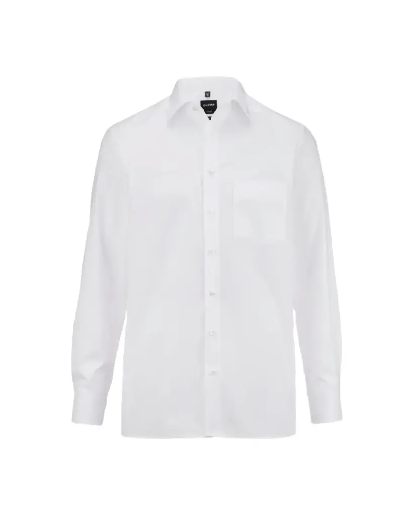 DMI Herren Hemd 0300 Luxor Modern Fit Uni New Kent Langarm