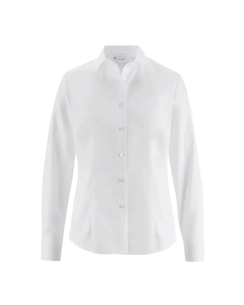 XQT Damen Bluse 0630 Luxor Modern Fit Uni Capri Langarm