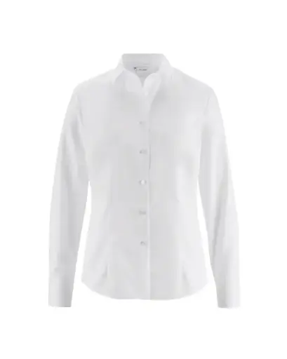 XQT Damen Bluse 0630 Luxor Modern Fit Uni Capri Langarm